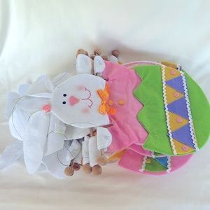 NEW Set Of 9 Very Cute Easter Bunny Hanging Decoration